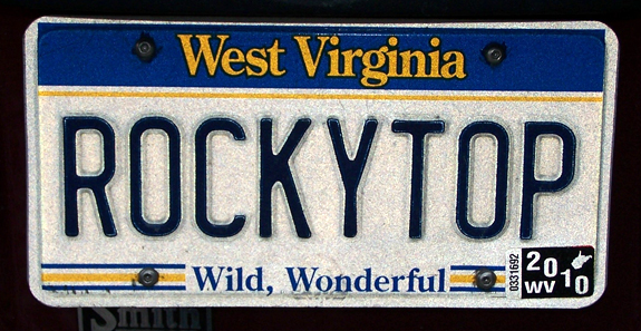 West VA plates