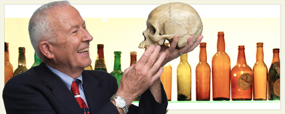 Bill Bass, beer bottles, and possibly poor Yorick