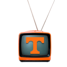 Television with Power T Logo