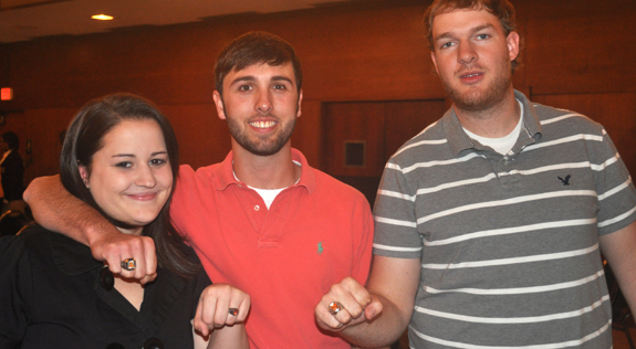 UT students show off their official class rings