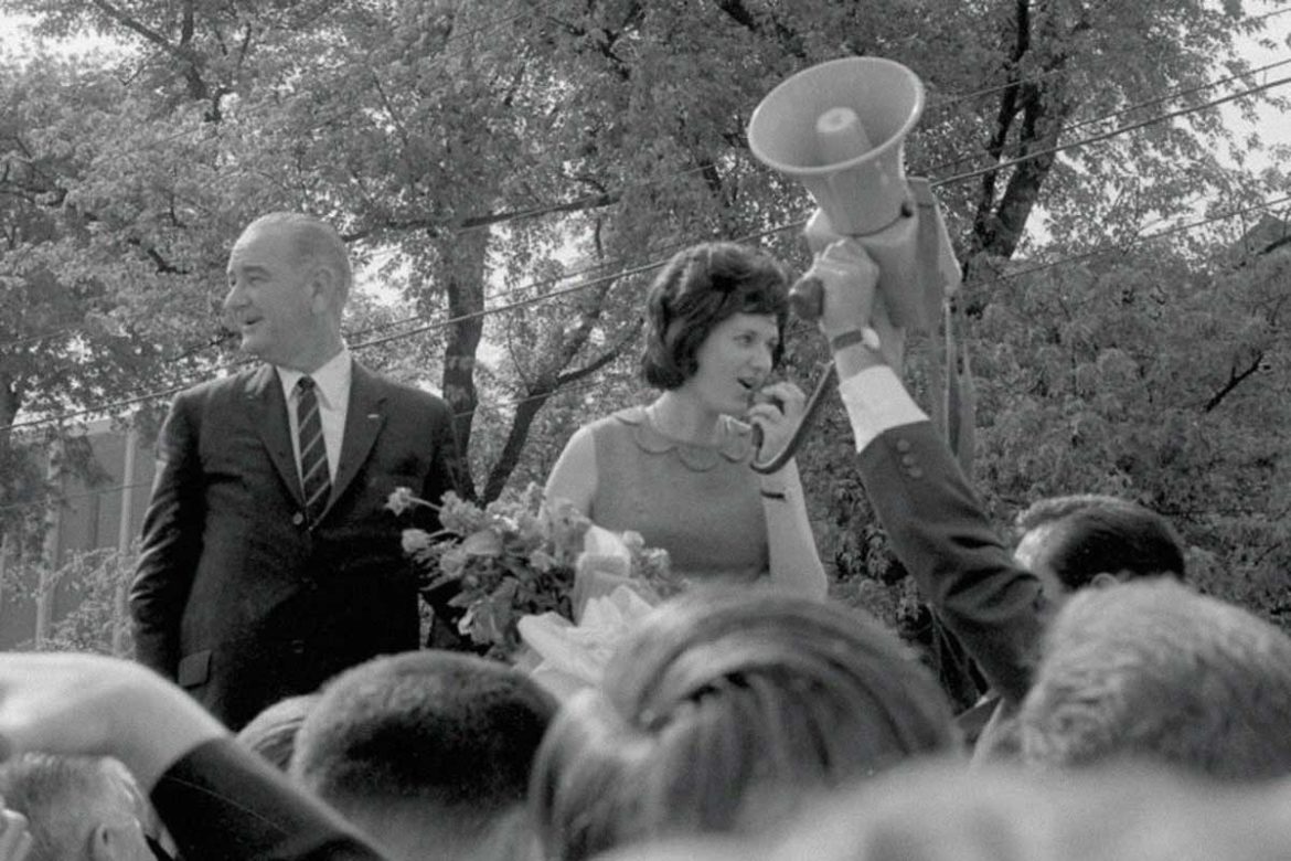 President Lyndon Johnson visits UT