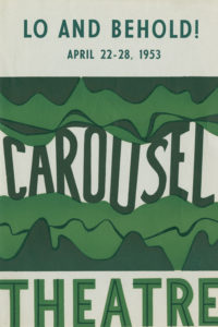 Playbill from Lo and Behold! from 1953
