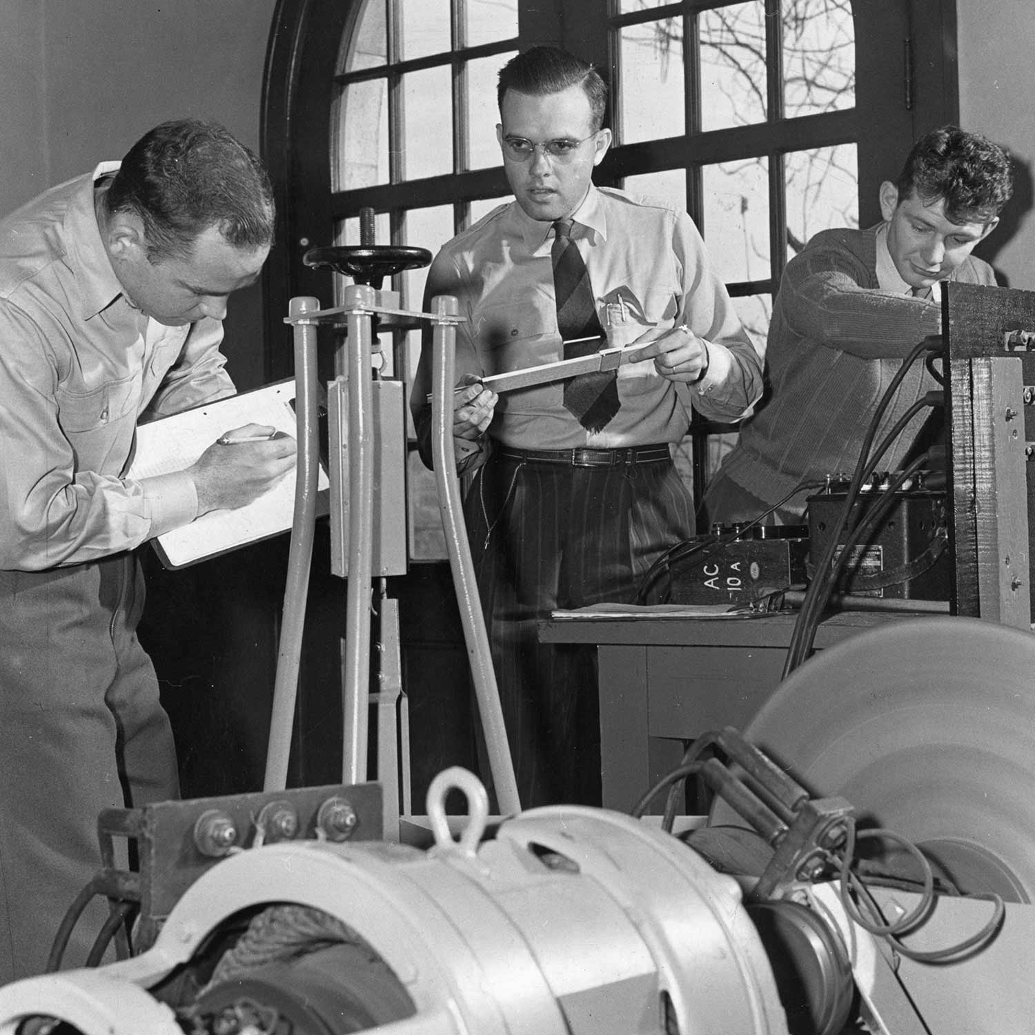 Beginning in 1945, scientists could start a UT graduate program in chemistry or physics without interrupting their employment.