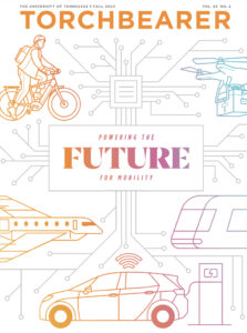 An illustration with a car, airplatne, train, drone, and bike