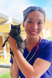Sierra Stancil holding a kitten